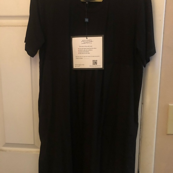 Black Maxi Linen Dress Plus size - Picture 9 of 10
